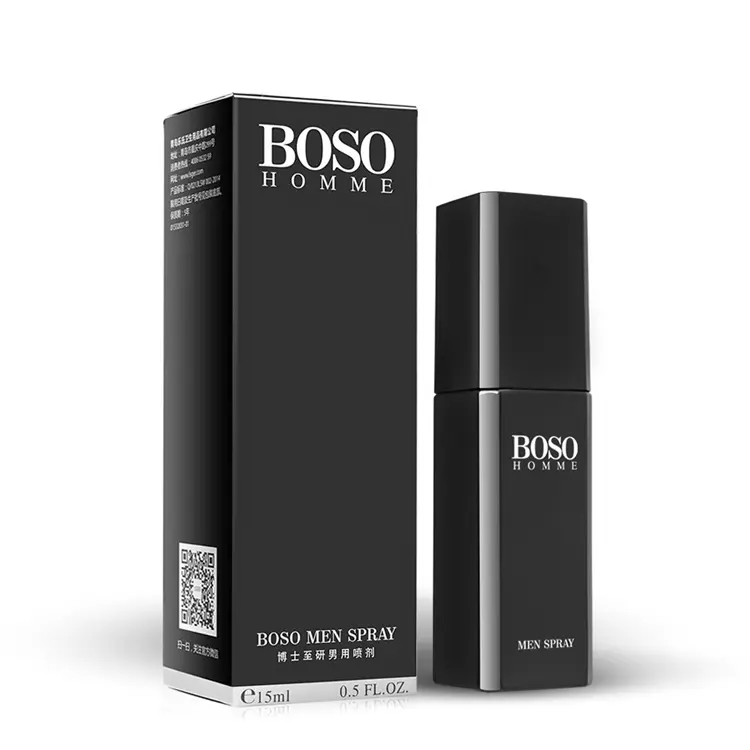Boso Black Silver Spray for Men